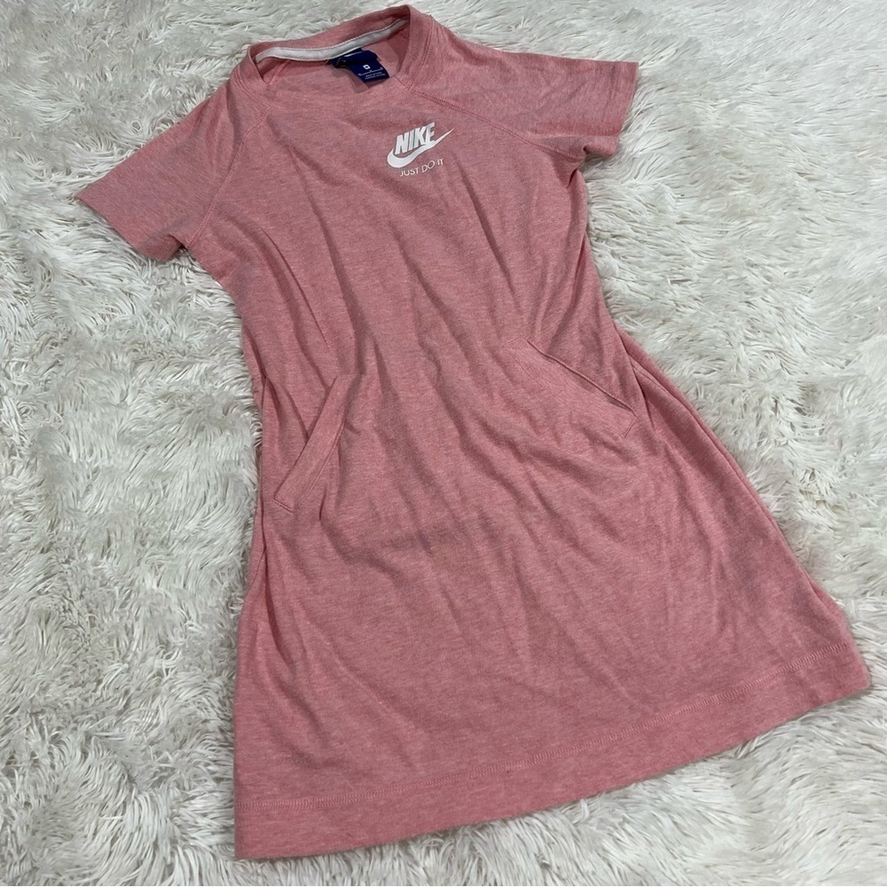 Nike Little Girls Pink Organic Cotton Dress Size Medium